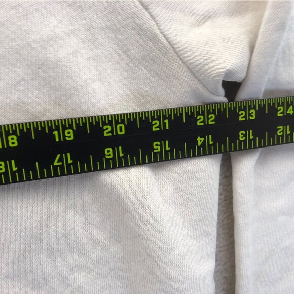 Jerzees Mens Sweatshirt XL White Crewneck Pullover Fleece Casual Long Sleeve - Picture 6 of 11